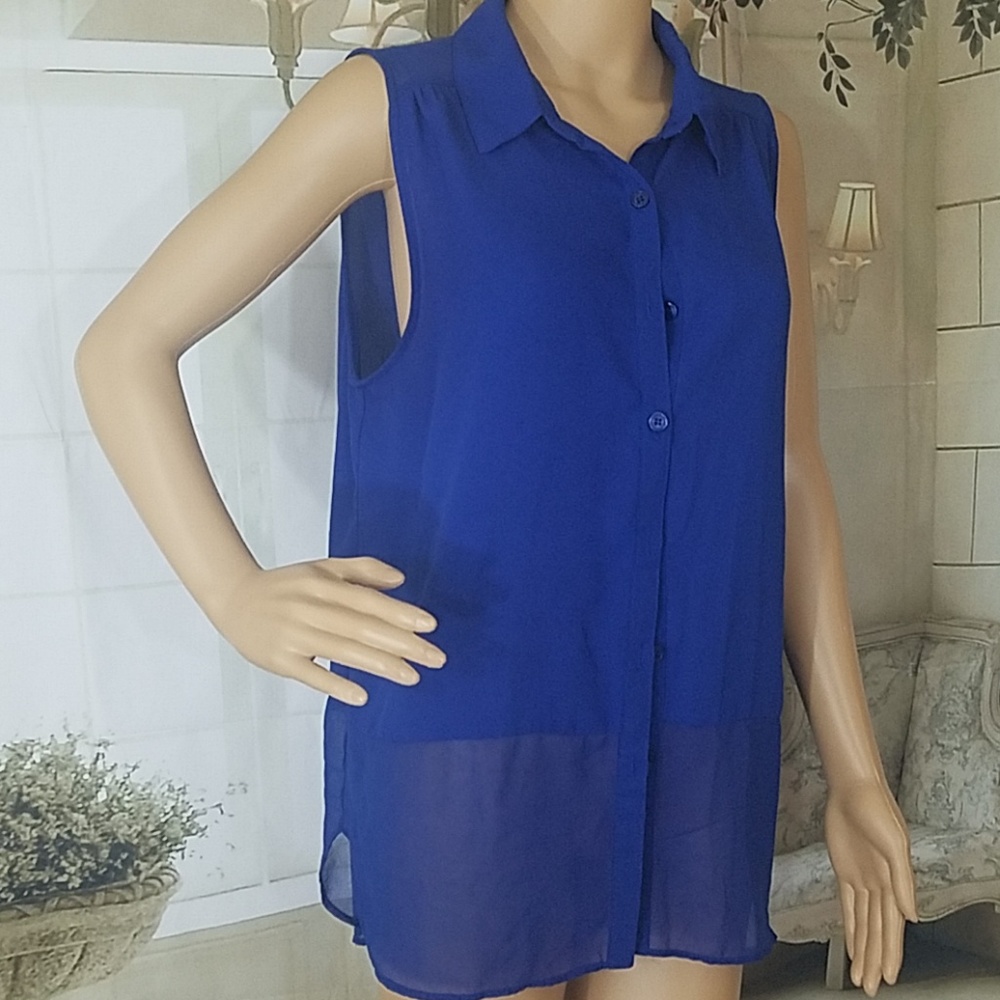 FOREVER 21| Blue blouse